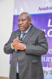 Mr Sylvester Bighoro, NUPRC Manager and Head of Bayelsa Field Office, speaking during the training programme.